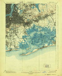 Brooklyn New York Historical topographic map, 1:62500 scale, 15 X 15 Minute, Year 1900