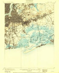 Brooklyn New York Historical topographic map, 1:62500 scale, 15 X 15 Minute, Year 1900