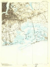 Brooklyn New York Historical topographic map, 1:62500 scale, 15 X 15 Minute, Year 1891