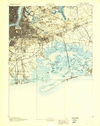 Brooklyn New York Historical topographic map, 1:62500 scale, 15 X 15 Minute, Year 1889