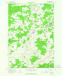 Brushton New York Historical topographic map, 1:24000 scale, 7.5 X 7.5 Minute, Year 1964
