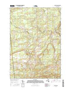 Brushton New York Current topographic map, 1:24000 scale, 7.5 X 7.5 Minute, Year 2016