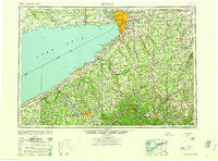 Buffalo New York Historical topographic map, 1:250000 scale, 1 X 2 Degree, Year 1960