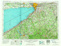 Buffalo New York Historical topographic map, 1:250000 scale, 1 X 2 Degree, Year 1967