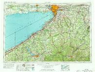 Buffalo New York Historical topographic map, 1:250000 scale, 1 X 2 Degree, Year 1973