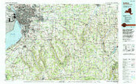 Buffalo New York Historical topographic map, 1:100000 scale, 30 X 60 Minute, Year 1984