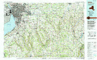 Buffalo New York Historical topographic map, 1:100000 scale, 30 X 60 Minute, Year 1984