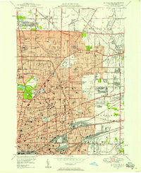 Buffalo NE New York Historical topographic map, 1:24000 scale, 7.5 X 7.5 Minute, Year 1948