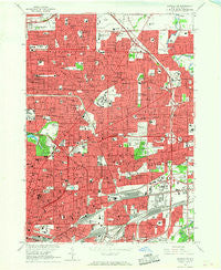 Buffalo NE New York Historical topographic map, 1:24000 scale, 7.5 X 7.5 Minute, Year 1965
