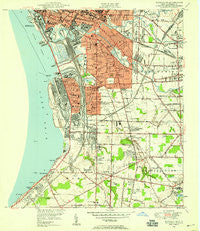 Buffalo SE New York Historical topographic map, 1:24000 scale, 7.5 X 7.5 Minute, Year 1948
