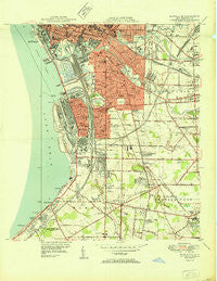 Buffalo SE New York Historical topographic map, 1:24000 scale, 7.5 X 7.5 Minute, Year 1950