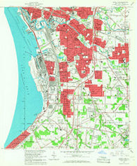 Buffalo SE New York Historical topographic map, 1:24000 scale, 7.5 X 7.5 Minute, Year 1965