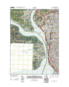 Buffalo NW New York Historical topographic map, 1:24000 scale, 7.5 X 7.5 Minute, Year 2013