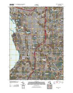 Buffalo SE New York Historical topographic map, 1:24000 scale, 7.5 X 7.5 Minute, Year 2010