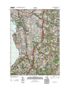 Buffalo SE New York Historical topographic map, 1:24000 scale, 7.5 X 7.5 Minute, Year 2013