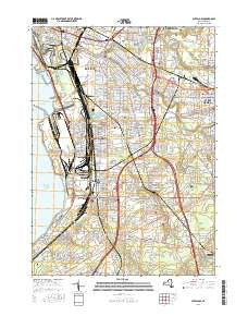 Buffalo SE New York Current topographic map, 1:24000 scale, 7.5 X 7.5 Minute, Year 2016