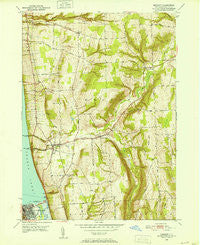 Burdett New York Historical topographic map, 1:24000 scale, 7.5 X 7.5 Minute, Year 1950