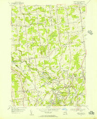 Burnt Hills New York Historical topographic map, 1:24000 scale, 7.5 X 7.5 Minute, Year 1954