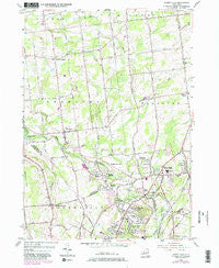 Burnt Hills New York Historical topographic map, 1:24000 scale, 7.5 X 7.5 Minute, Year 1954
