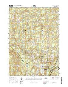 Burnt Hills New York Current topographic map, 1:24000 scale, 7.5 X 7.5 Minute, Year 2016
