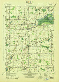 Byron New York Historical topographic map, 1:31680 scale, 7.5 X 7.5 Minute, Year 1944