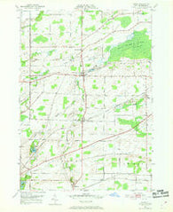 Byron New York Historical topographic map, 1:24000 scale, 7.5 X 7.5 Minute, Year 1950