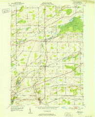 Byron New York Historical topographic map, 1:24000 scale, 7.5 X 7.5 Minute, Year 1952