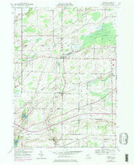 Byron New York Historical topographic map, 1:24000 scale, 7.5 X 7.5 Minute, Year 1950