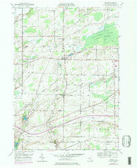 Byron New York Historical topographic map, 1:24000 scale, 7.5 X 7.5 Minute, Year 1950