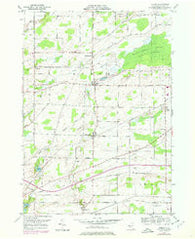 Byron New York Historical topographic map, 1:24000 scale, 7.5 X 7.5 Minute, Year 1950