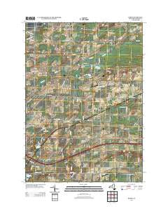 Byron New York Historical topographic map, 1:24000 scale, 7.5 X 7.5 Minute, Year 2013