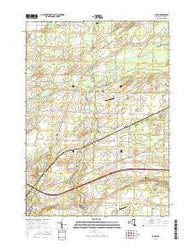 Byron New York Current topographic map, 1:24000 scale, 7.5 X 7.5 Minute, Year 2016