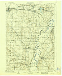 Caledonia New York Historical topographic map, 1:62500 scale, 15 X 15 Minute, Year 1904