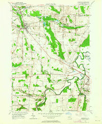 Caledonia New York Historical topographic map, 1:24000 scale, 7.5 X 7.5 Minute, Year 1950
