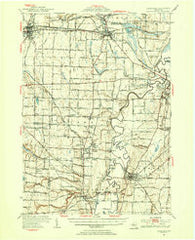 Caledonia New York Historical topographic map, 1:62500 scale, 15 X 15 Minute, Year 1951