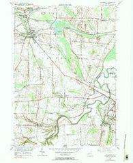 Caledonia New York Historical topographic map, 1:24000 scale, 7.5 X 7.5 Minute, Year 1950