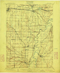 Caledonia New York Historical topographic map, 1:62500 scale, 15 X 15 Minute, Year 1904