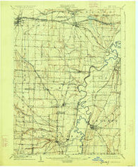 Caledonia New York Historical topographic map, 1:62500 scale, 15 X 15 Minute, Year 1904