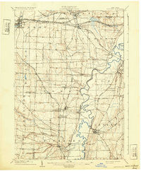 Caledonia New York Historical topographic map, 1:62500 scale, 15 X 15 Minute, Year 1904