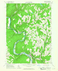 Callicoon New York Historical topographic map, 1:24000 scale, 7.5 X 7.5 Minute, Year 1965