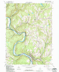 Callicoon New York Historical topographic map, 1:24000 scale, 7.5 X 7.5 Minute, Year 1992