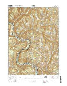 Callicoon New York Current topographic map, 1:24000 scale, 7.5 X 7.5 Minute, Year 2016