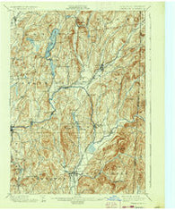Cambridge New York Historical topographic map, 1:62500 scale, 15 X 15 Minute, Year 1901