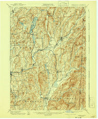 Cambridge New York Historical topographic map, 1:62500 scale, 15 X 15 Minute, Year 1901
