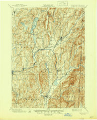 Cambridge New York Historical topographic map, 1:62500 scale, 15 X 15 Minute, Year 1901