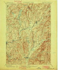 Cambridge New York Historical topographic map, 1:62500 scale, 15 X 15 Minute, Year 1901