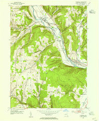 Campbell New York Historical topographic map, 1:24000 scale, 7.5 X 7.5 Minute, Year 1953