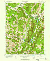 Canaan New York Historical topographic map, 1:24000 scale, 7.5 X 7.5 Minute, Year 1946
