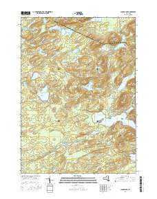 Canada Lake New York Current topographic map, 1:24000 scale, 7.5 X 7.5 Minute, Year 2016