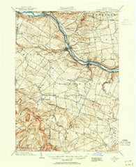 Canajoharie New York Historical topographic map, 1:62500 scale, 15 X 15 Minute, Year 1898